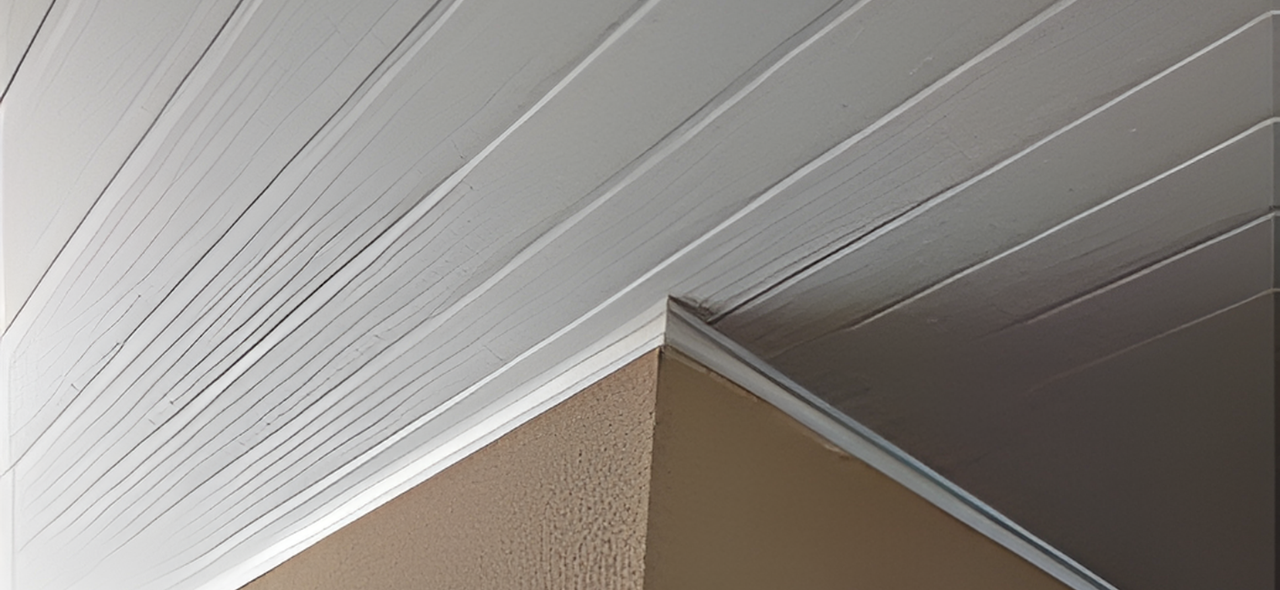 Forro PVC instalado em ambiente comercial